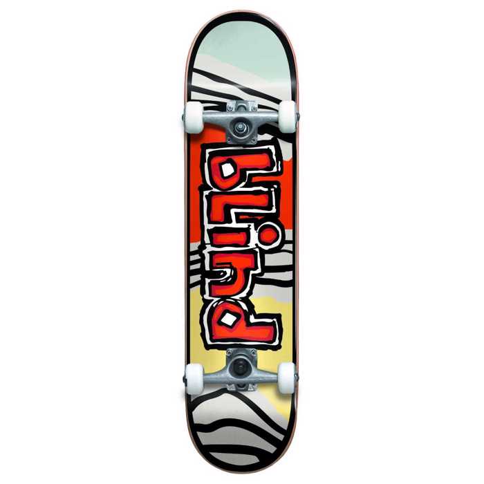 BLIND Og Tiger Stripe FP Yth Complete Skateboard 7'' - Red/Orange